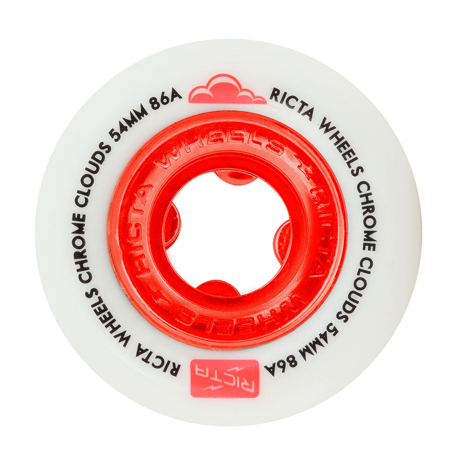 Ricta Wheels Chrome Clouds 86A Red 54mm
