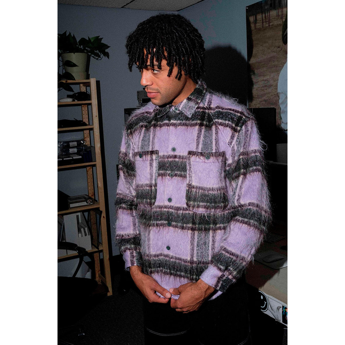 Quasi Ecco Flannel Shirt Lavender