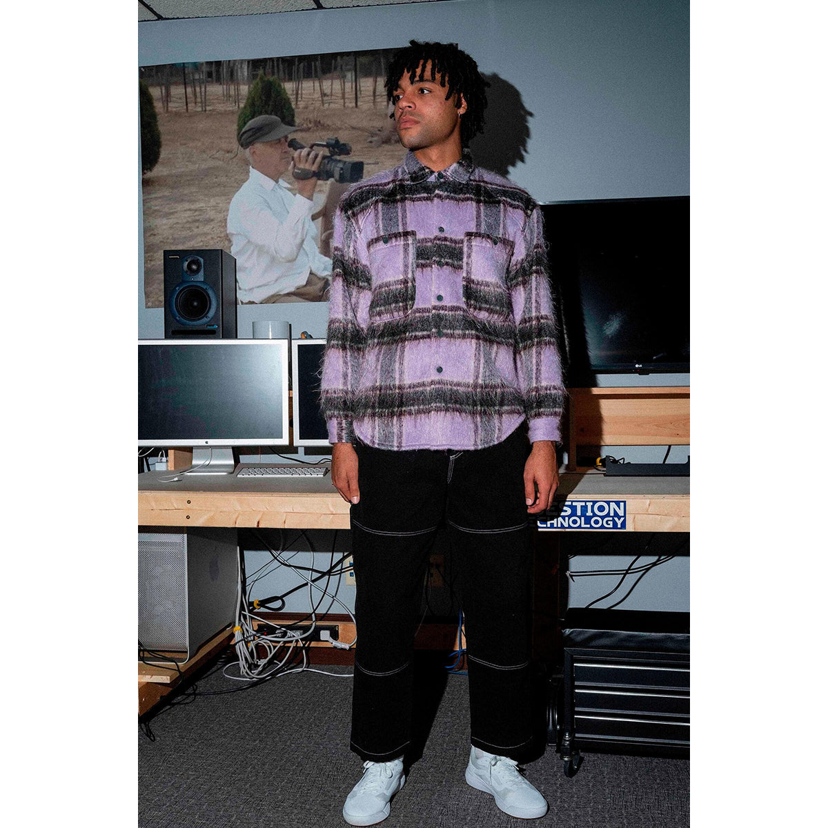 Quasi Ecco Flannel Shirt Lavender