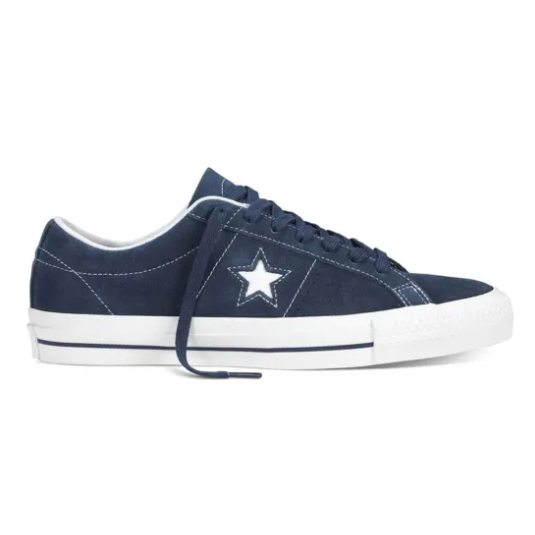 Navy one star converse sales