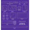 Village Psychic Tiles Tee Purple