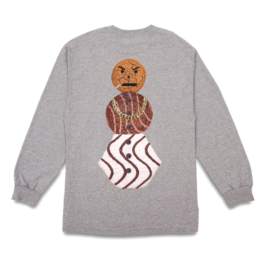 Quarter Snacks Snackman Longsleeve Tee Grey