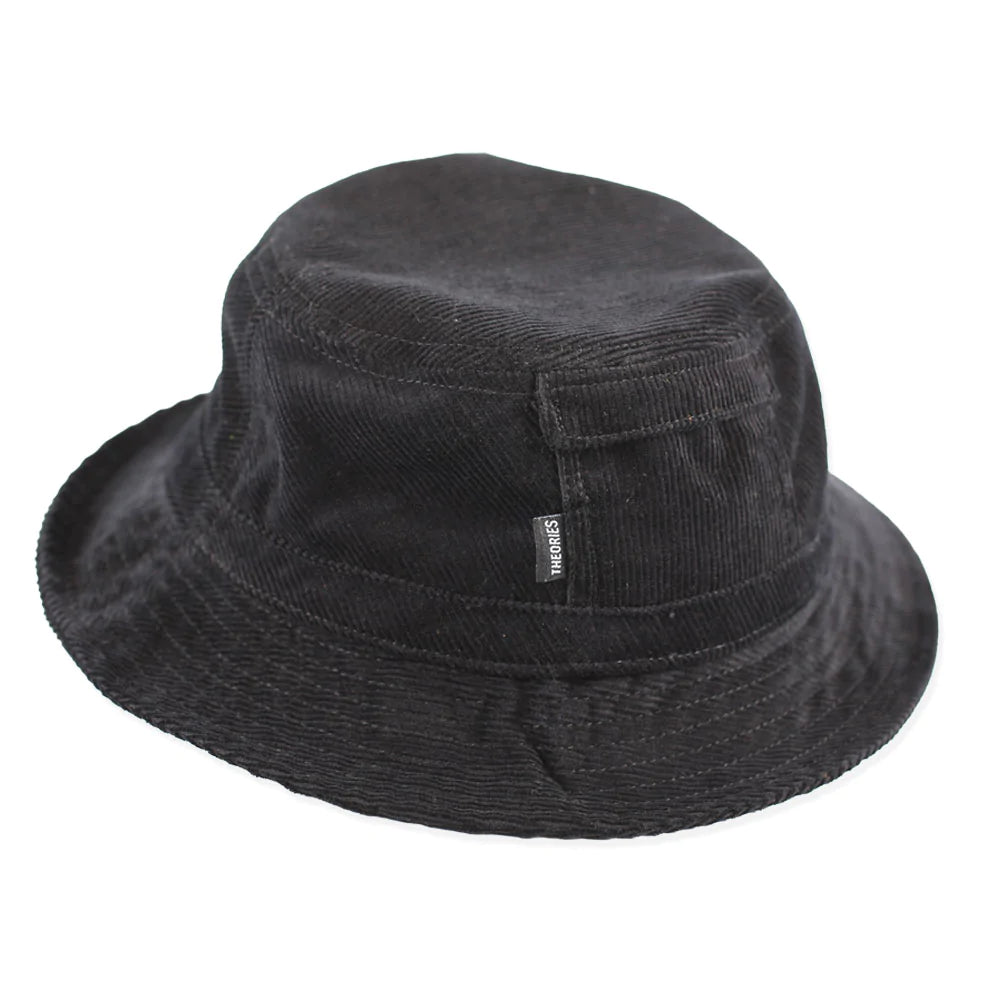 Theories Corduroy Bucket Hat Black - Orchard Skateshop display picture 2