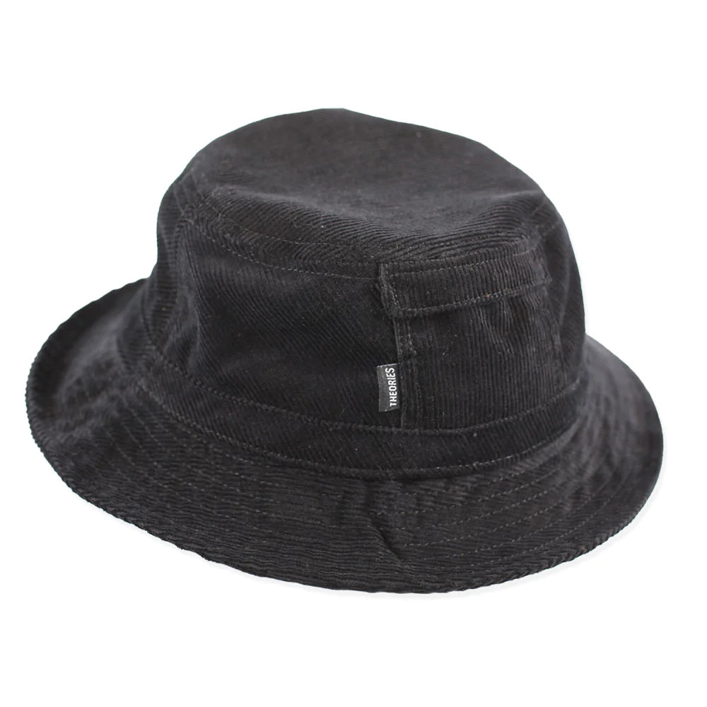 Theories Corduroy Bucket Hat Black