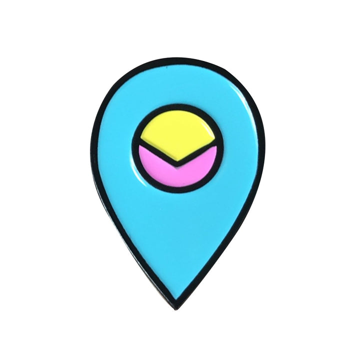 Visit Logo Enamel Pin