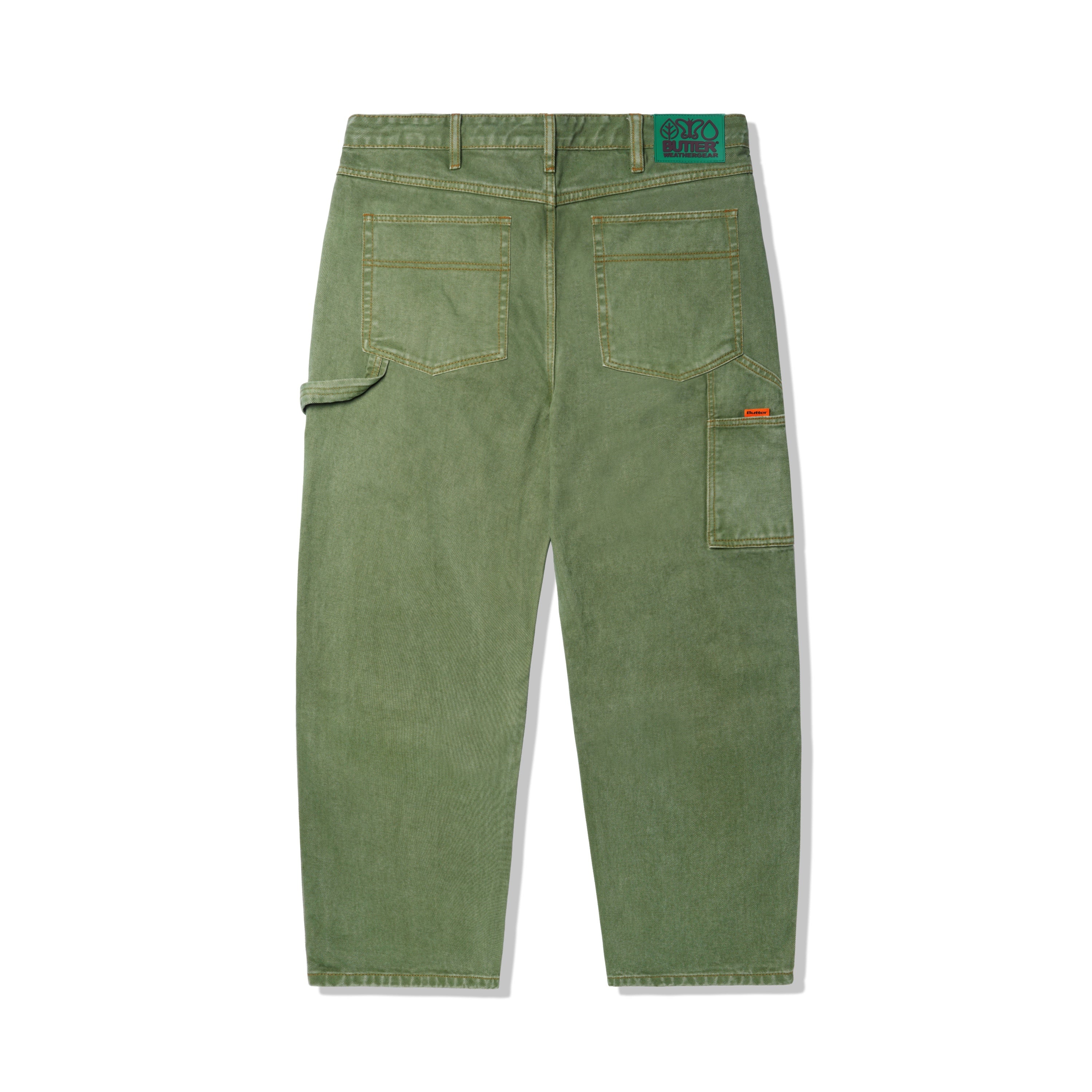 Butter Weathergear Heavyweight Denim Pants Army - Orchard Skateshop