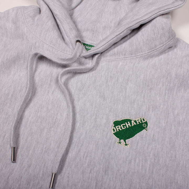 Orchard Emb Bird Premium Hoodie Ash/Green
