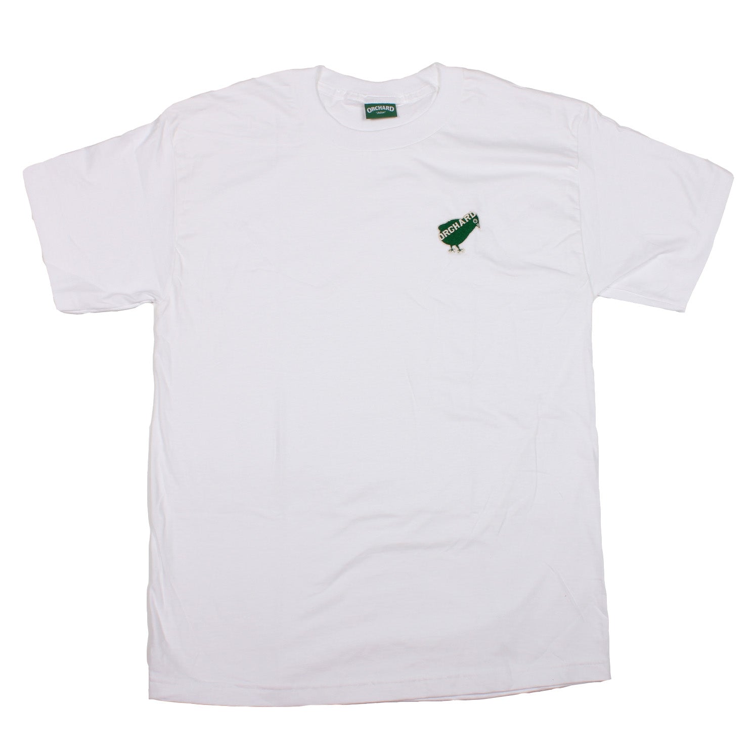 Orchard Emb Bird Logo Tee White/Green