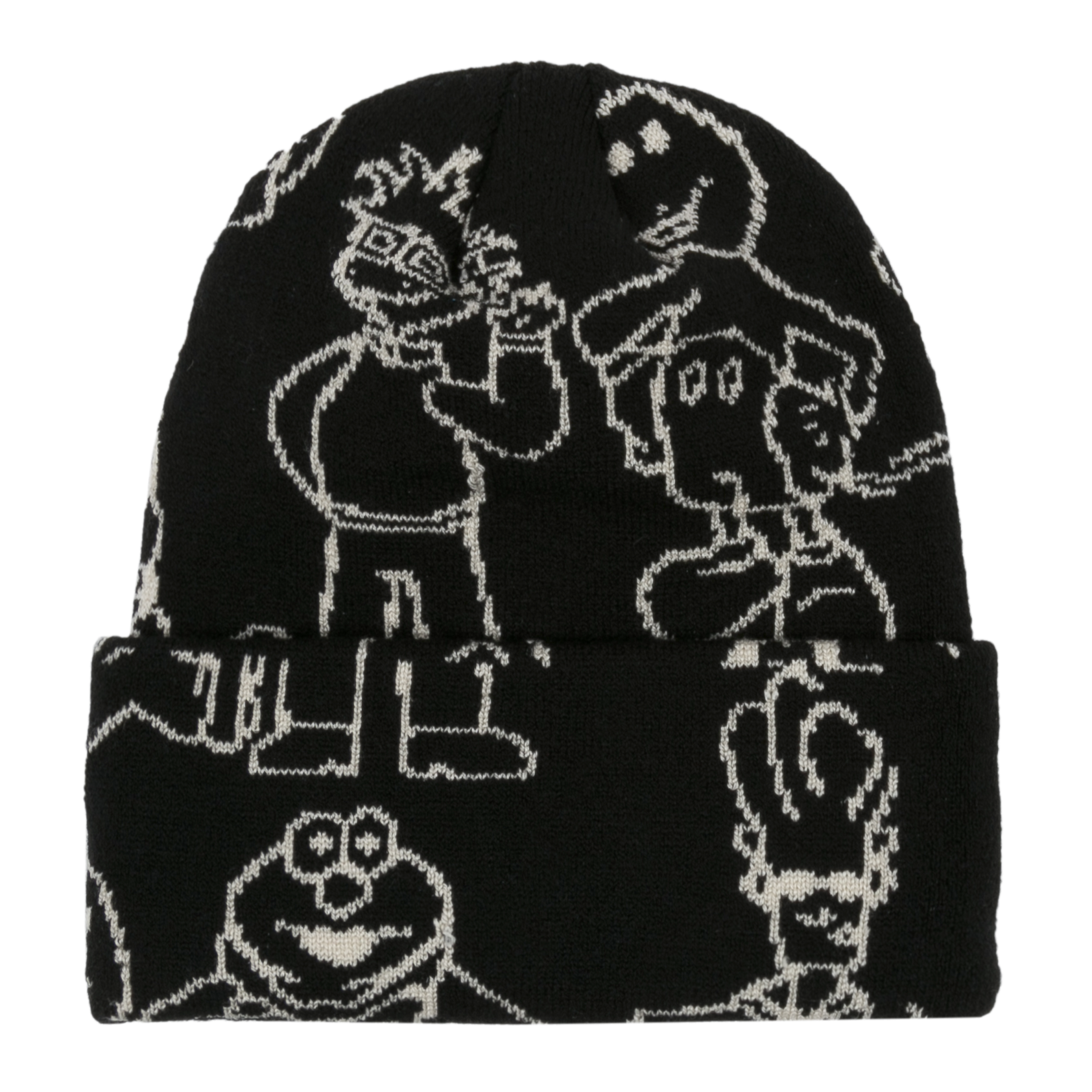 Classic Grip Confused Character Beanie Black/Grey