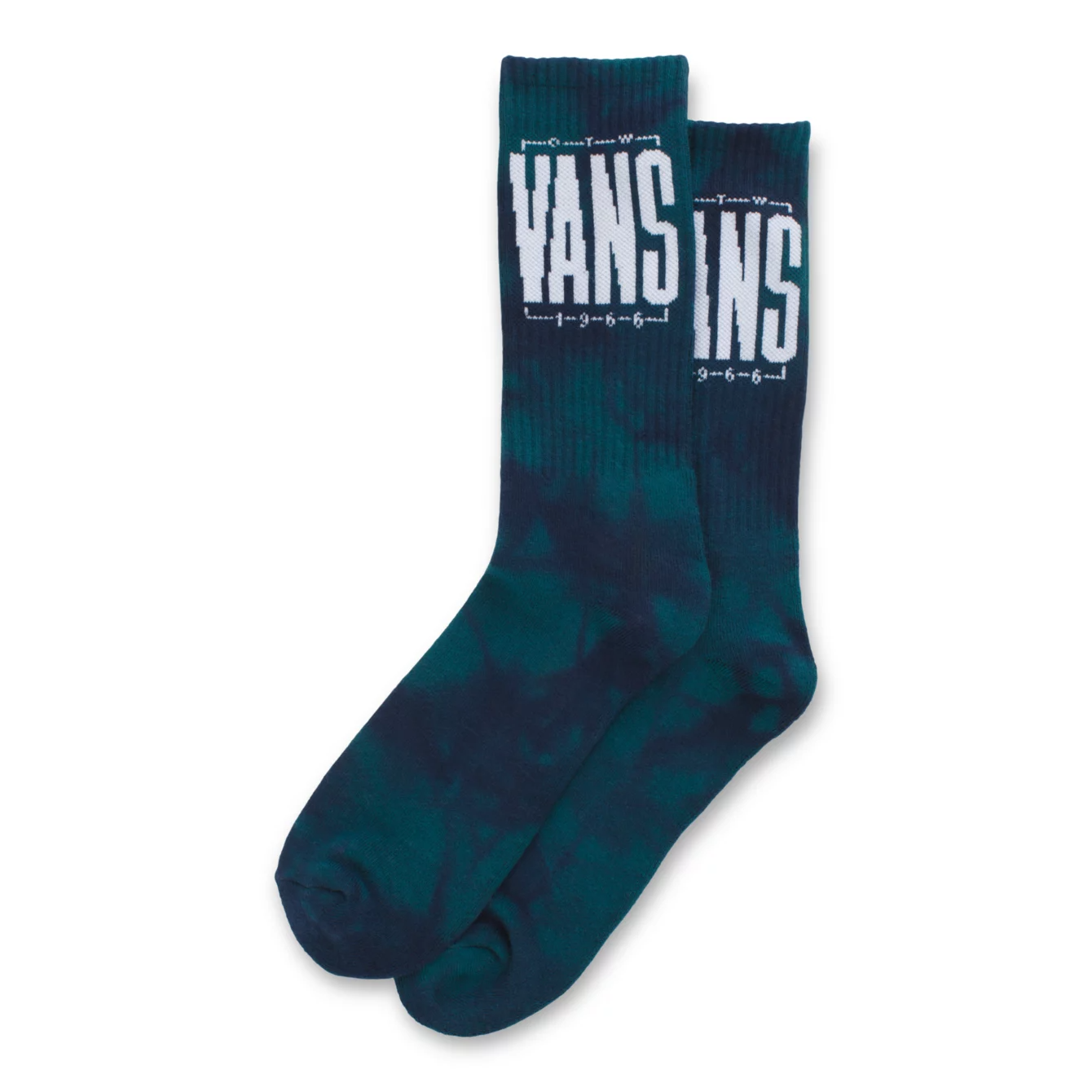 Vans Easton Tie Dye Crew Socks Blue Coral/Tie Dye