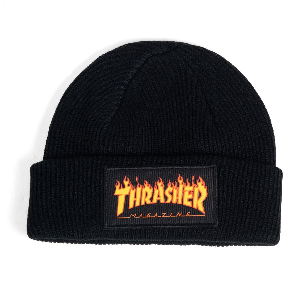 Thrasher Beanie Flame Logo Black
