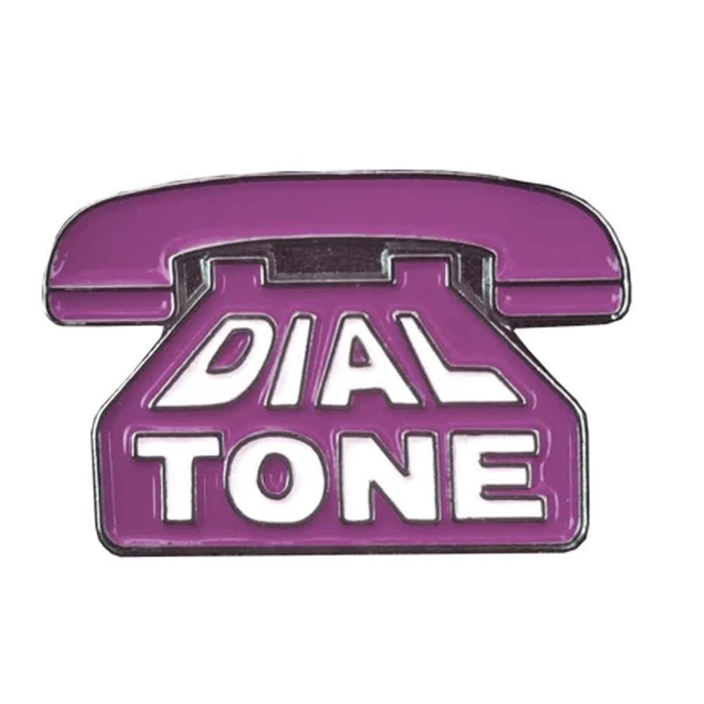Dial Tone Telephone Enamel Pin Lavender
