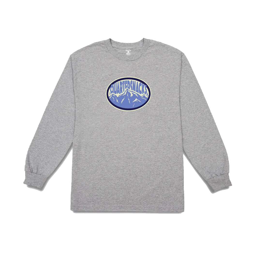 Quartersnacks Mountain Longsleeve Tee Grey