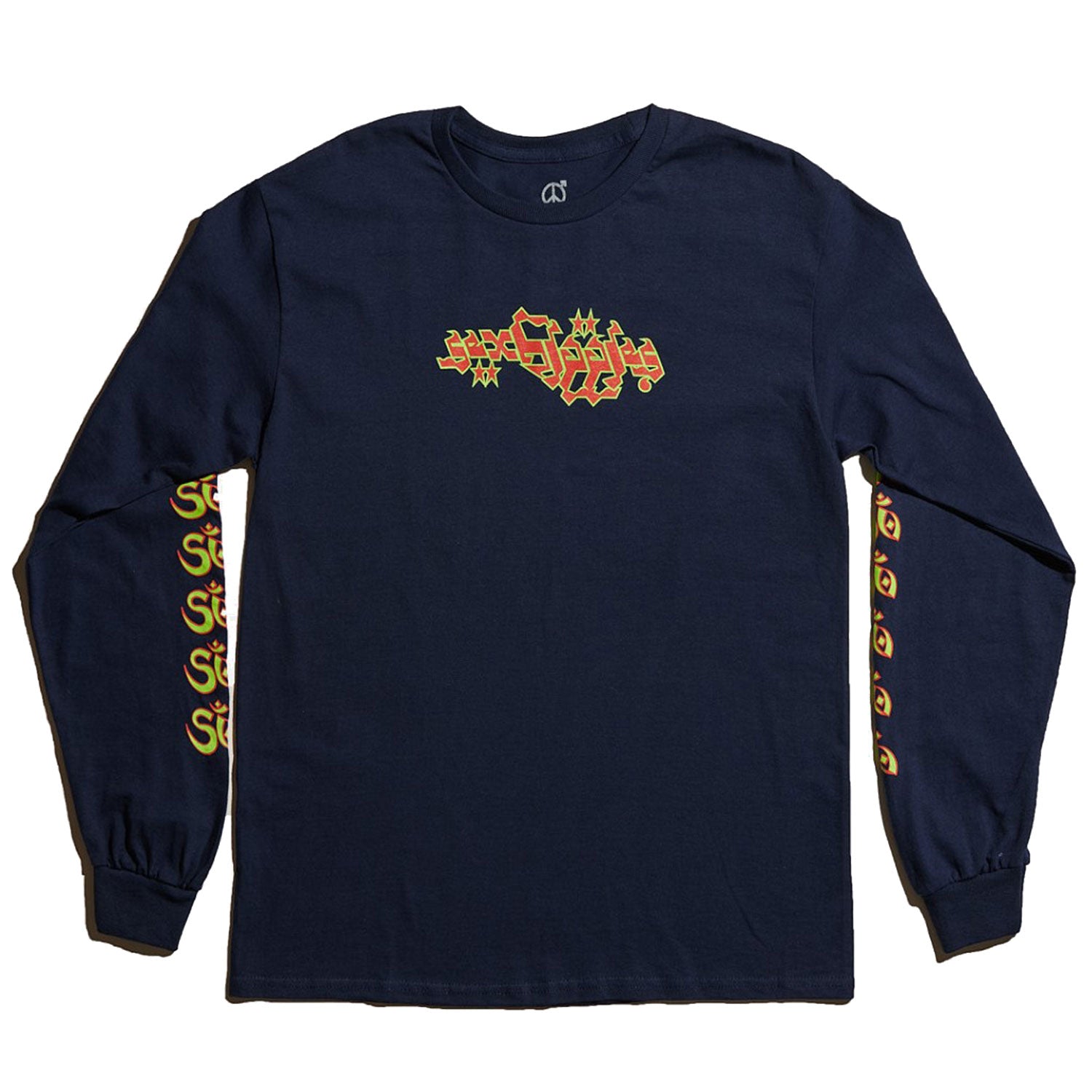 Sex Hippies Saves You Ls Tee Navy