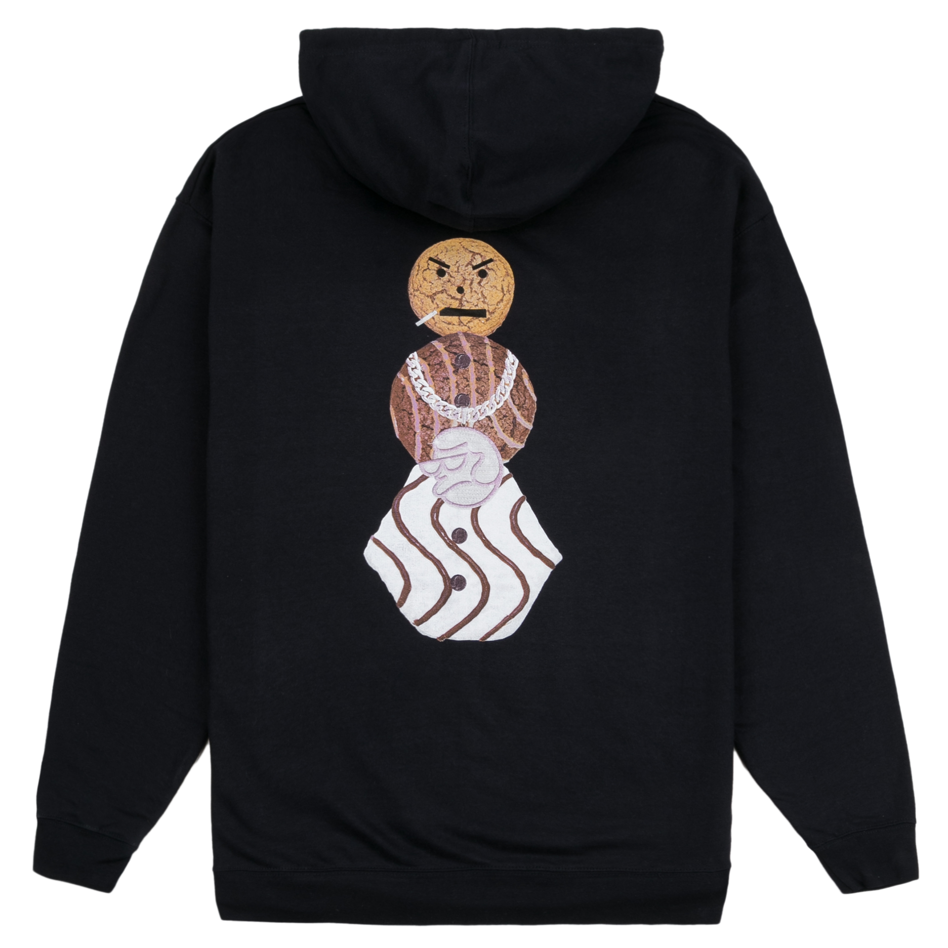 Quartersnacks X Classic Grip Buss Down Hoodie Navy - Orchard Skateshop