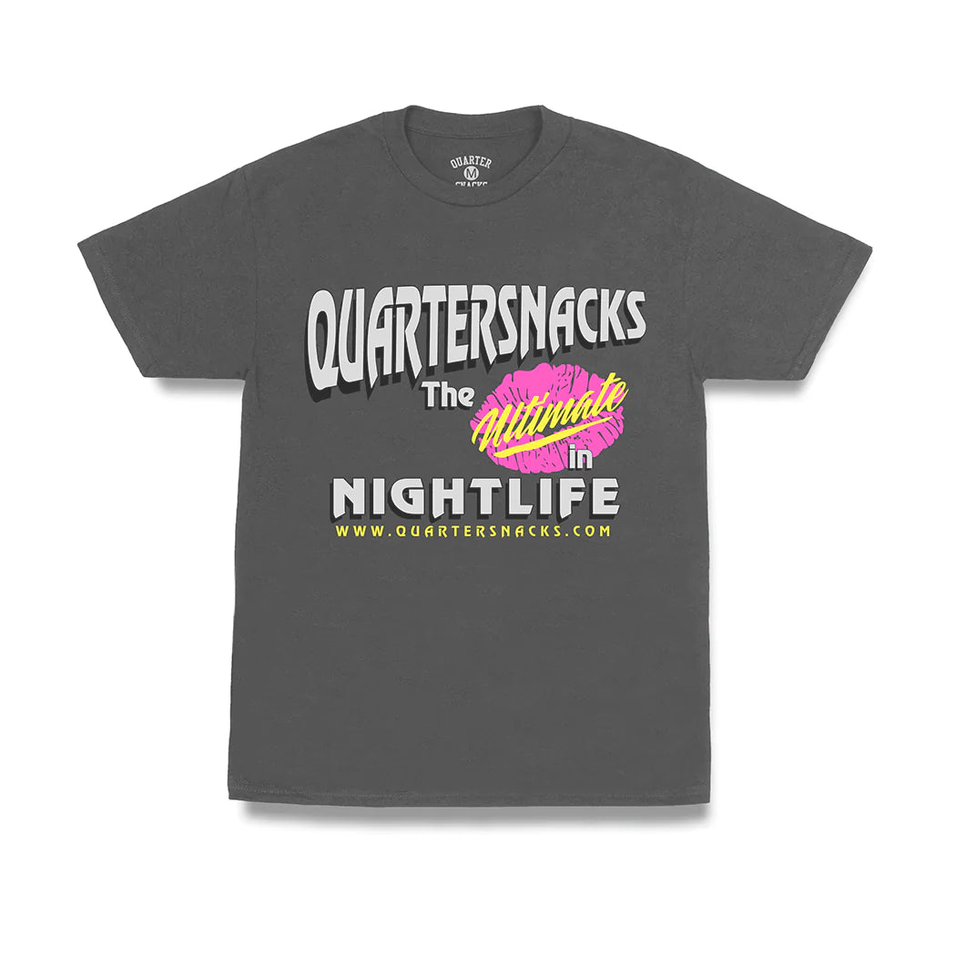 Quartersnacks Nightlife Tee Charcoal