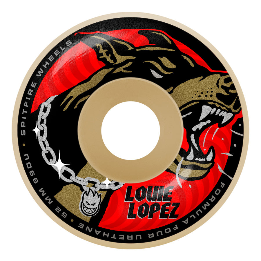 Spitfire F4 Formula Four Louie Unchained Wheel 99a 52mm