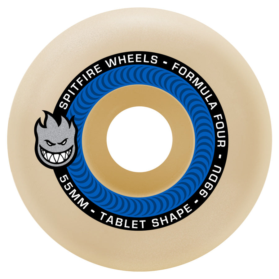 Spitfire Wheels F4 Formula Tablets Natural 99D 54mm