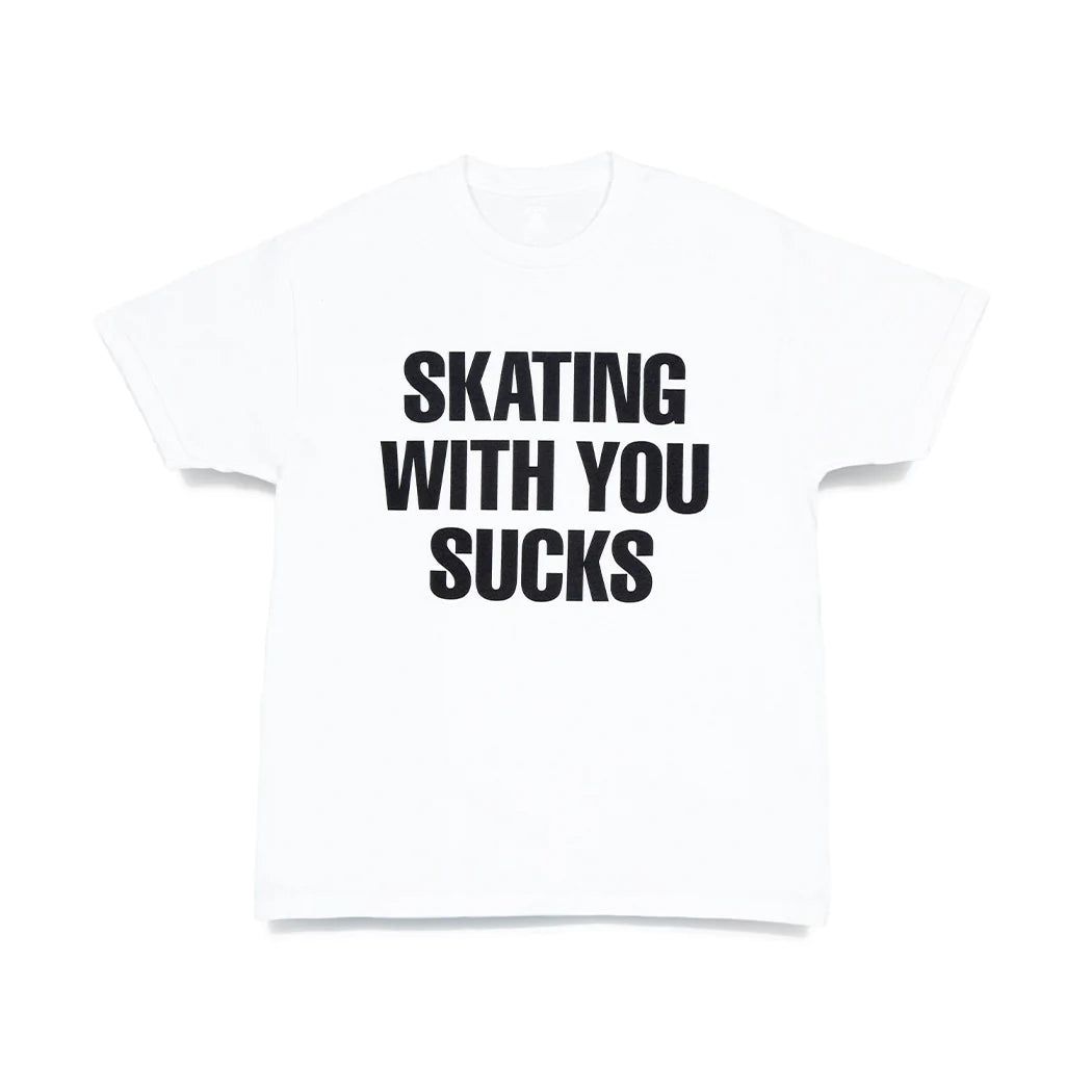 Quartersnacks Skating With You Tee White