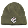 Transportation Unit Classic Hummingbird Beanie Olive w/ Pink Patch