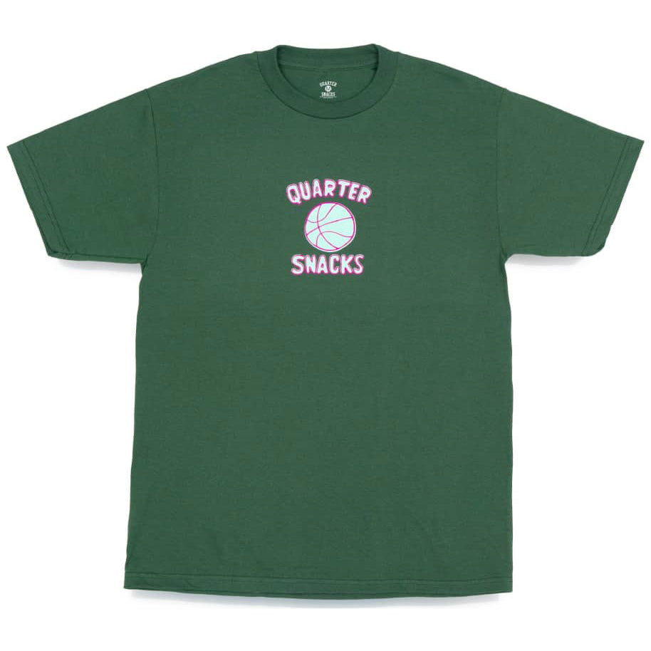 Quarter Snacks Ball Is Life Tee Forest Green - Orchard Skateshop